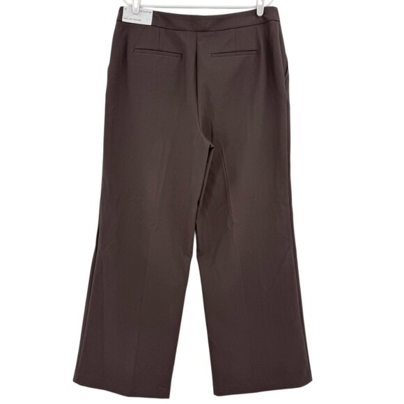 Liz Claiborne Women's Stretch High Rise Wide Leg Chocolate Trouser Size 18 NWT - Picture 2 of 12